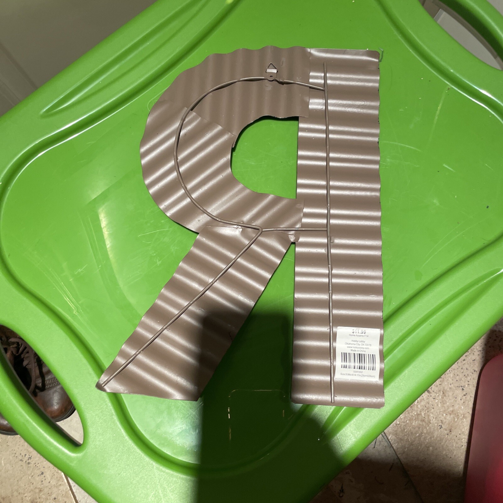 hobby lobby metal letter R eBay