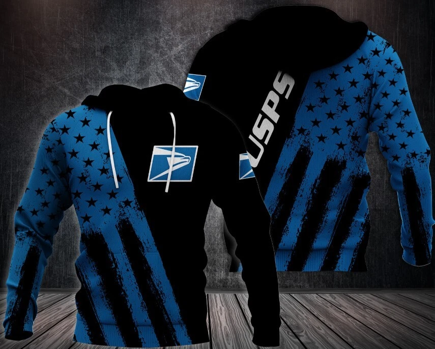 usa flag hot hot Postal Service 3D Hoodie