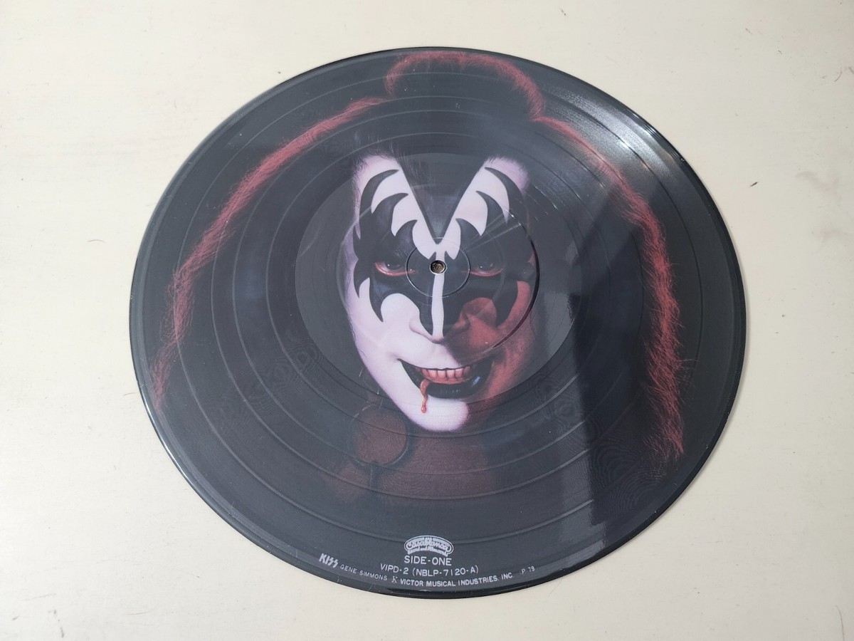 KISS RARE Gene Simmons Vintage 1979 Japan Picture Disc 12