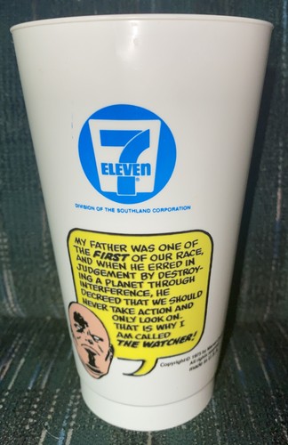 1975 7-11 SLURPEE CUP The Watcher Plastic CUP Vintage - Picture 3 of 6