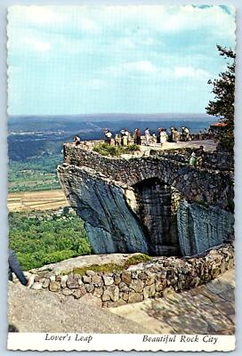 Chattanooga Tennessee TN Postcard Lover's Leap Beautiful Rock City Scene c1960's