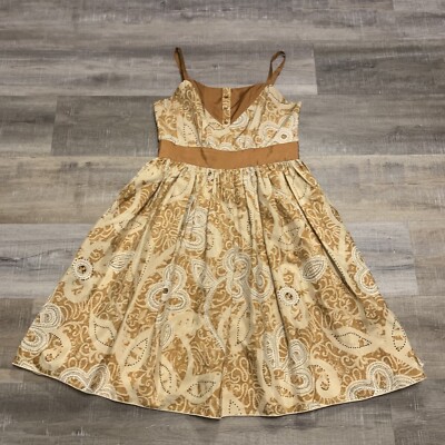 Anna Sui For Anthropologie Silk Floral Dress Size 6 | eBay