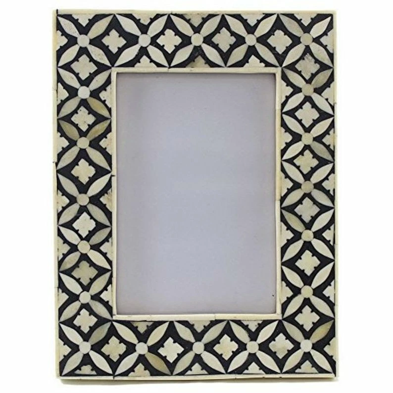 Handmade Antique Bone Inlay Photo Frame Picture Frame Best Gift - Image 3 of 4