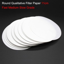 100Pcs 11cm Round Qualitative Filter Paper For Laboratory Fast Medium Slow Grade