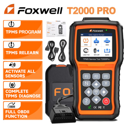 #ad Foxwell T2000 Pro Car TPMS OBD Relearn Activate Sensor Programming Tire Pressure $170.04