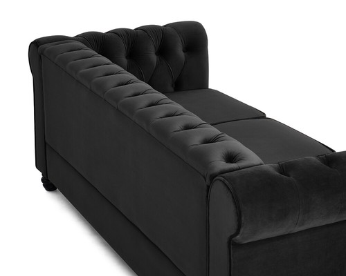 Chesterfield Sofa Velvet 3 2 Seater Couch Tufted Suite Studded Scroll Arms - Picture 43 of 66