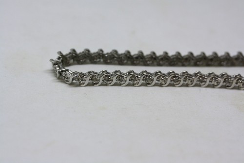 Glam 925 Sterlingsilber Damen CZ Zirkonium Tennis Armband 7,5" - Bild 7 von 18