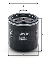 Mann-Filter MW 65 ÖLfilter FÜR Bimota Motorcycles Cagiva Motorcycles Kawasaki MO-image