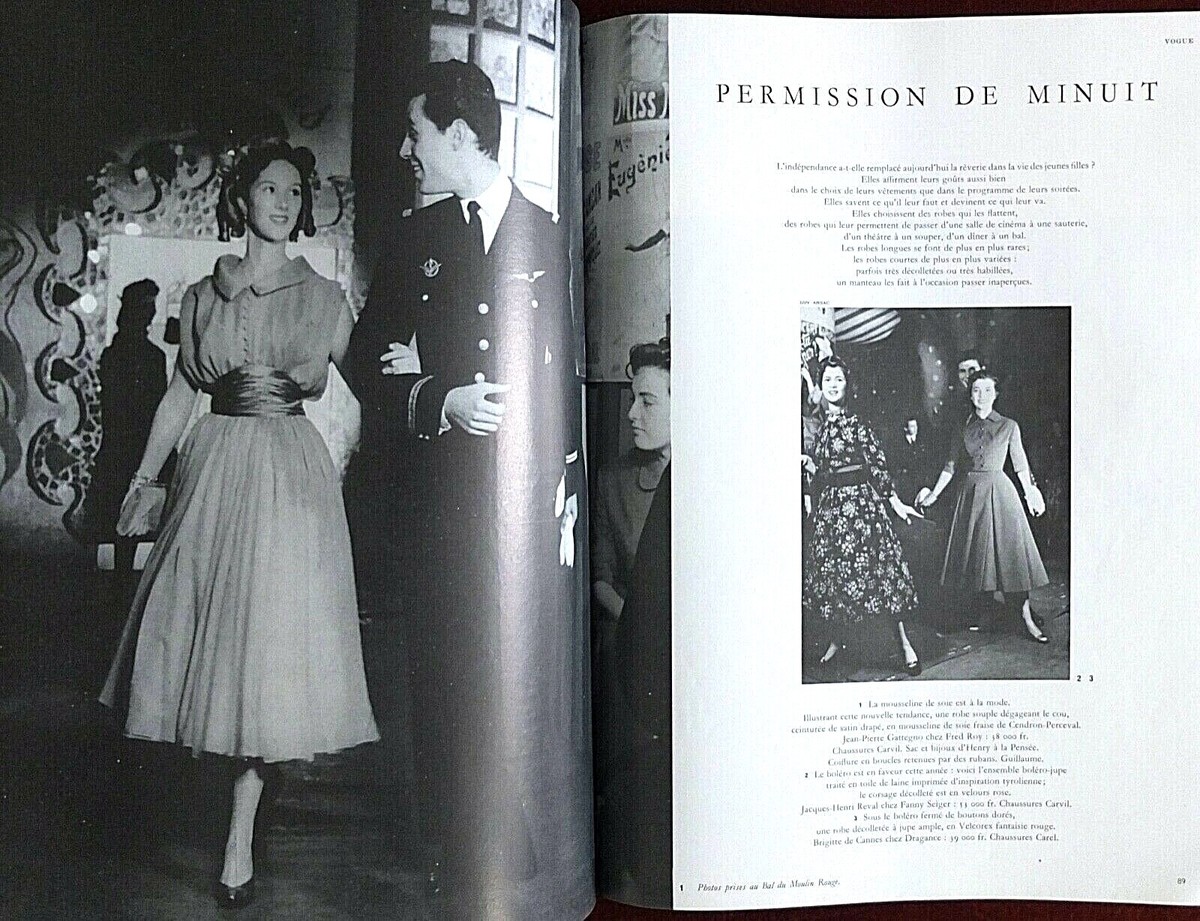 Vogue Paris Magazine ~ November 1956 ~ Henry Clarke Guy Bourdin
