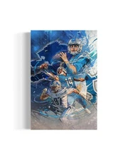 Detroit Lions | Sports Wall Art | Canvas | Goff | Hutchinson | St. Brown
