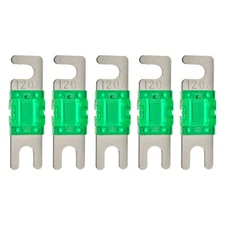 High-Quality Nickel Plated Inline 120 Amp Mini ANL Power Wire Fuse (5/pack) 120A