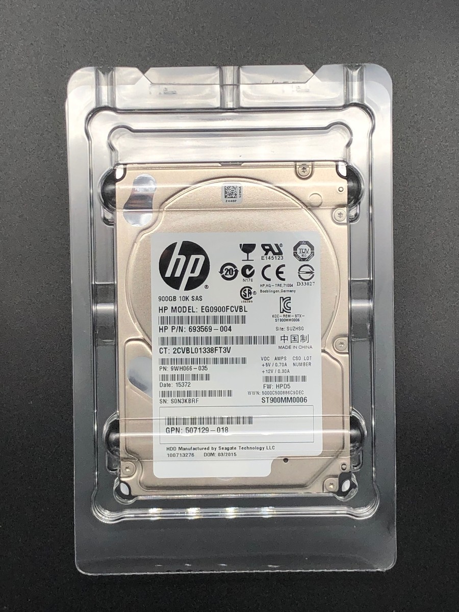 507129-018 Hewlett-Packard 900Gb 10000Rpm 2.5Inch Sas Dual Port