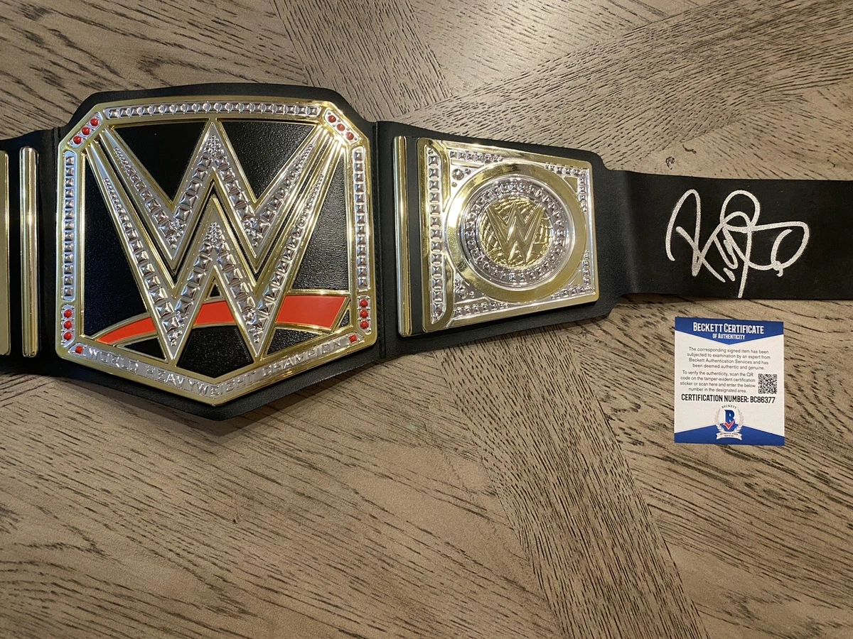 BOBBY LASHLEY SIGNED WWE CHAMPION REPLICA FULL SIZE BELT BAS BECKETT COA  AUTO | eBay