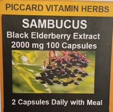 sambucus elderberry 100 Capsules 2000 mg