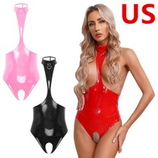 US Women's Crotchless Lingerie Babydoll Teddy Bodysuits Nightwear Outfit Costume
