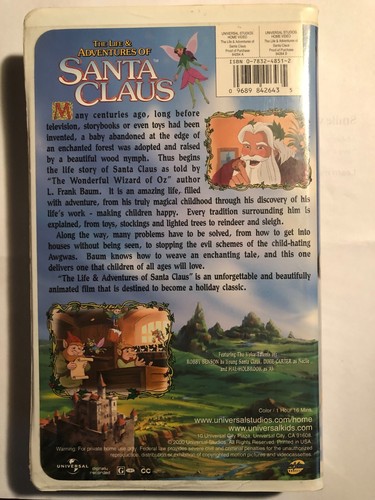 The Life & Adventures of Santa Claus VHS Clamshell Animated - Picture 2 of 2