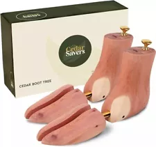 Boot Tree for Men - Natural Aromatic Cedar Wood Boot Tree Grown in USA, for Boot