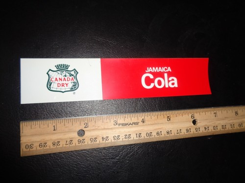 Canada Dry Jamaica Cola Cooler Vending Machine Button Label Tag Coca Cola Coke - Picture 3 of 3