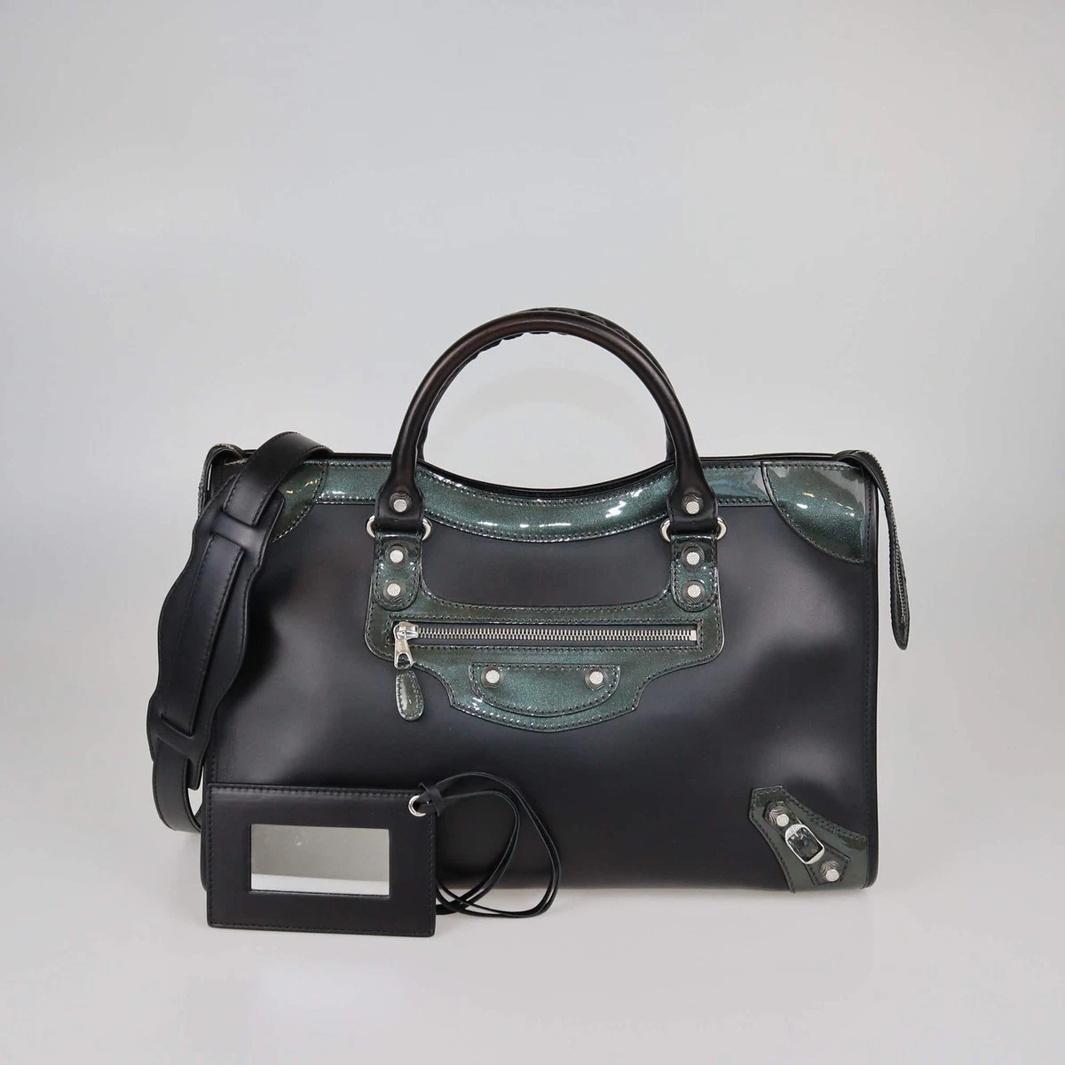 値下げ美品&希少モデル！ BALENCIAGA ダークグリーンレザー バッグ Balenciaga グリーンバッグ & ハンドバッグ 女性用 | eBay