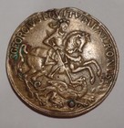 Hungary token St. George killing dragon Jesus calming storm brass 43mm good luck — photo 1