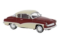Brekina 27159 Ifa Wartburg 311 Coupe, Dunkelrot/Hellbeige, Bj.1959, 1:87, Neu