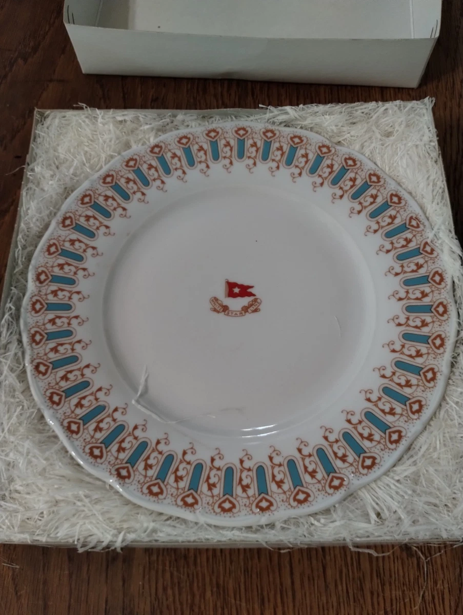 White Star Line Plate In White Star & Titanic Ship Collectibles