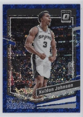 2023-24 Panini Donruss Optic Fast Break Blue Prizm 24/49 Keldon Johnson #112 0t2
