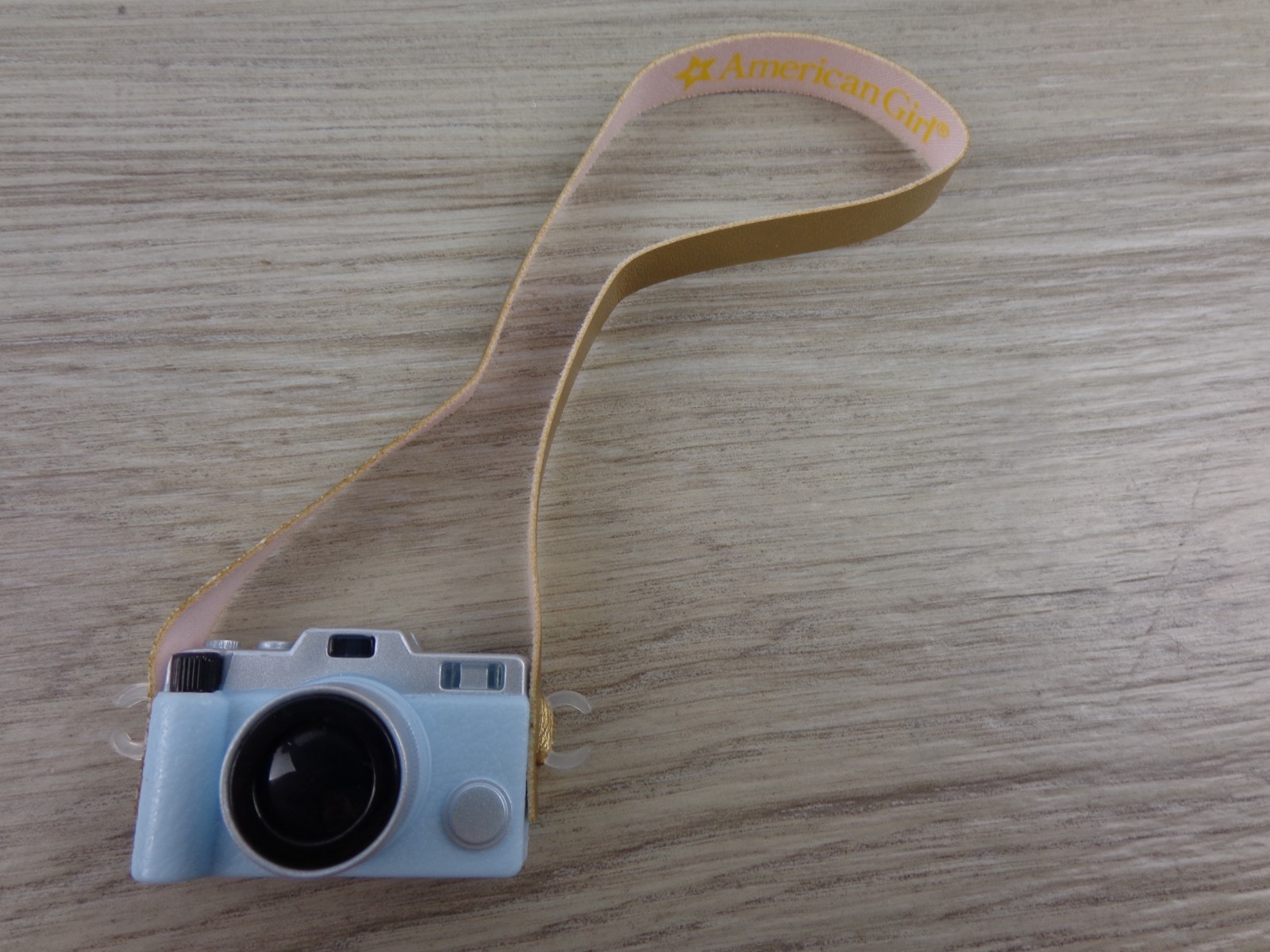 American Girl Doll Vacation Travel CAMERA Light Blue w/ Strap Miniature camera