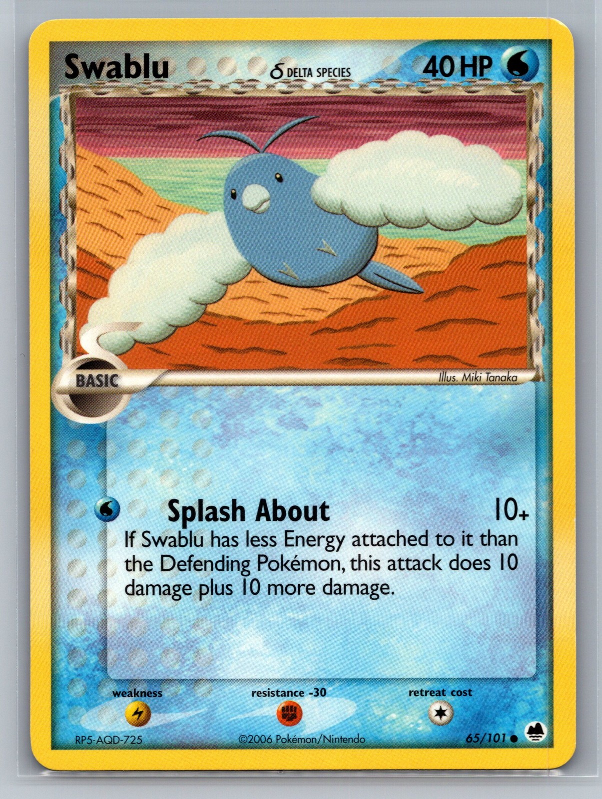 Swablu (Delta Species) Dragon Frontiers #65/101 Common Pokemon Card