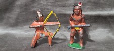 Barclay Manoil Native American Indian Vintage Lead Toy Figure Soldier Bow Rifle