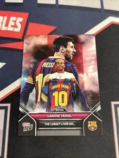 2025 Topps Now LAMINE YAMAL LIONEL MESSI Legacy Lives On FC Barcelona - #002