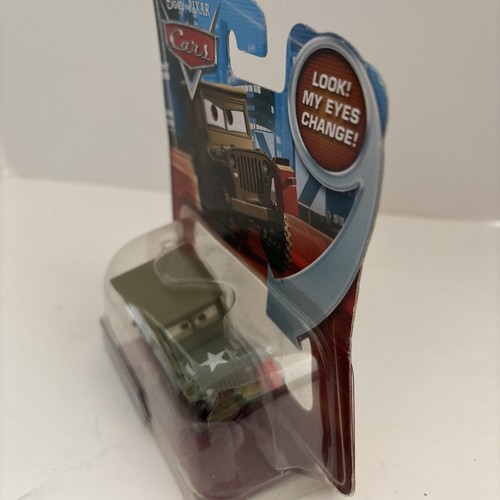 Disney Pixar Cars Die Cast Look My Eyes Change Sarge Pit Crew Member #116 NEU - Bild 2 von 5