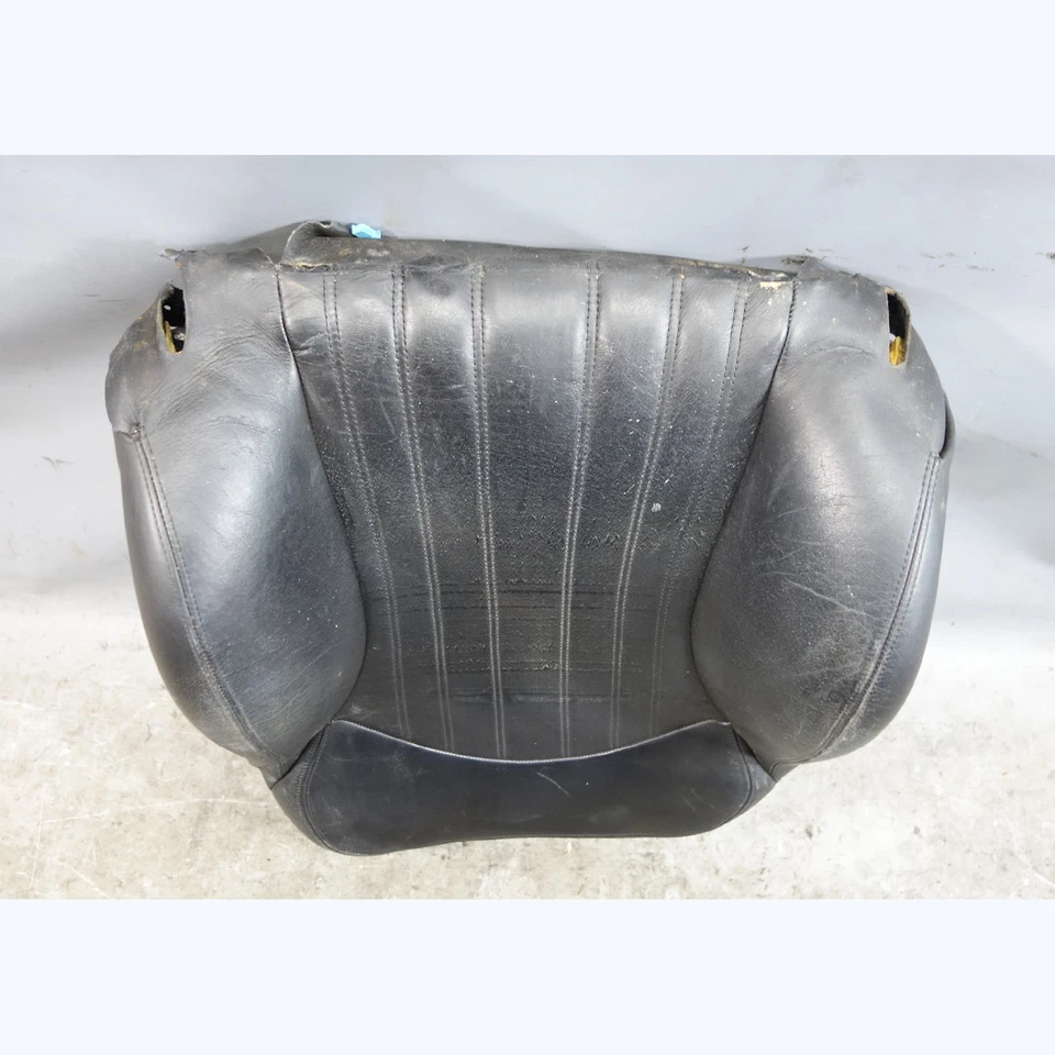 Damaged 2000-2003 BMW E39 M5 Front M Sport Seat Backrest Black Nappa Leather OE - Image 2 of 4