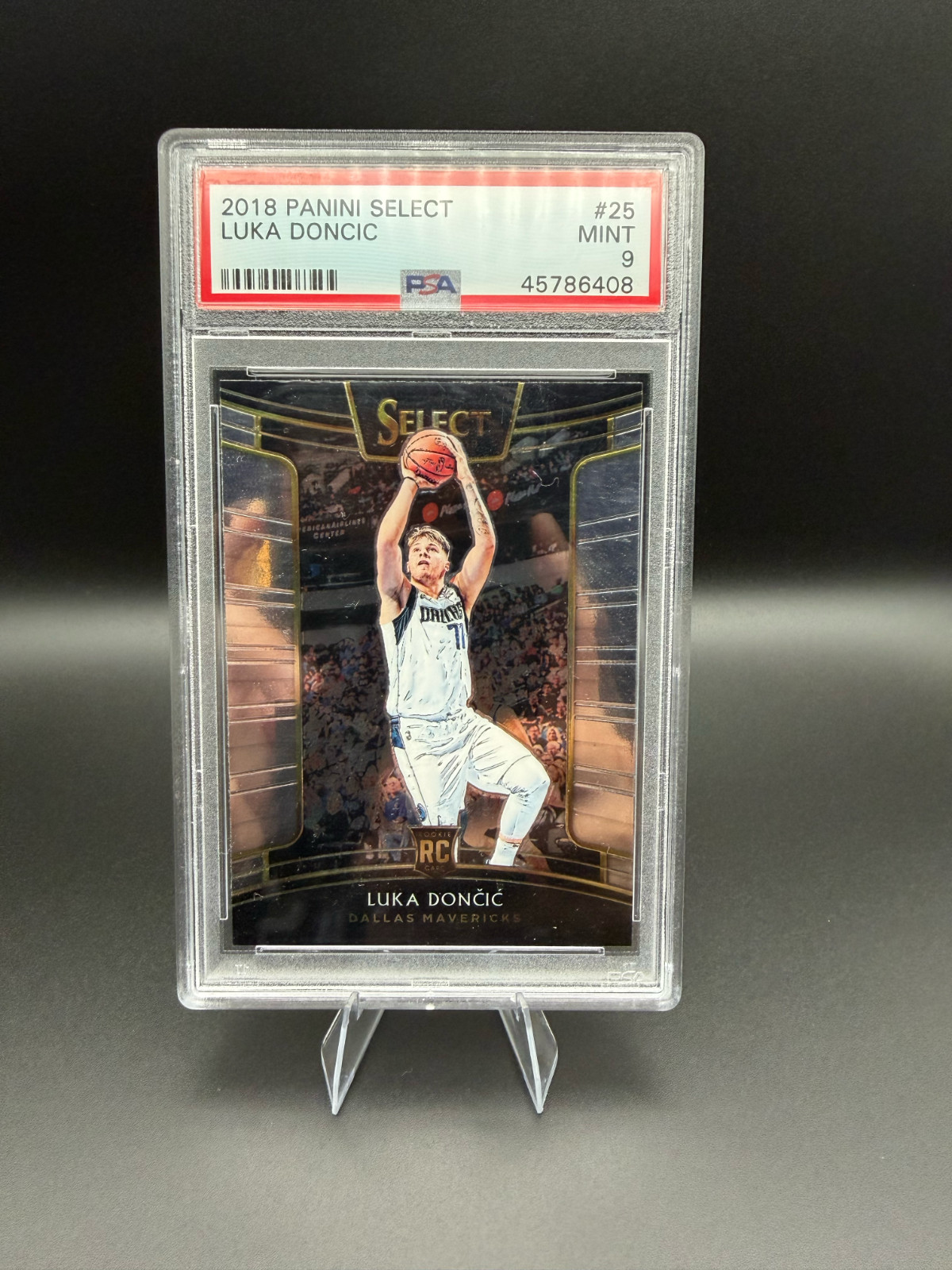 Luka Doncic 2018 Panini Select ROOKIE RC #25 Dallas Mavericks PSA 9 MINT