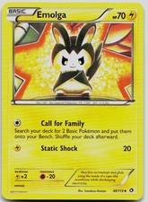 Emolga 49/113 Uncommon Legendary Treasures Pokemon NM/M on eBay