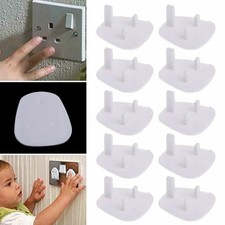 10pcs UK Plug Socket Covers Protector Baby Child Safety Mains Power Plugs Cover