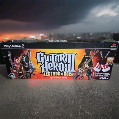 Guitar Hero 3 GH3 Legends of Rock Special Edition PS2 Bundle 2 Guitars, Game