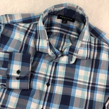 Mizzen and Main Leeward Mens XL Plaid Performance Classic Fit Button Down Shirt