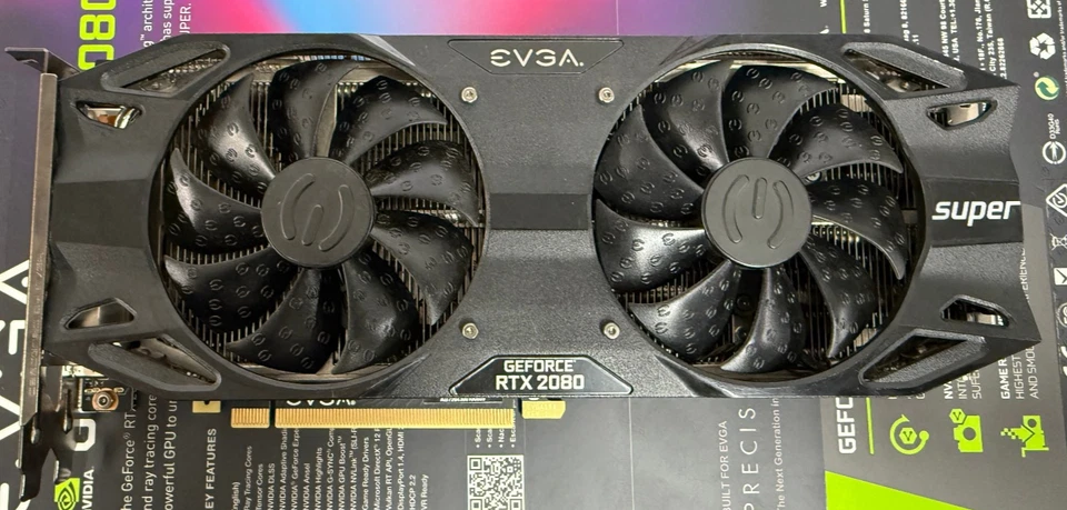 EVGA GeForce RTX 2080 Super Gaming GPU Video Card 8GB GDDR Ram - Very Good Cond - Image 3 of 4