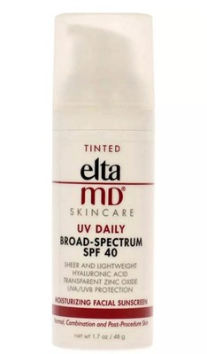 Elta Md getönter UV täglich Breitspektrum LSF 40 getönter Gesichts-Sonnenschutz 1,7 Unzen 48 g