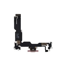 New Charging Port Flex Compatible For iPhone 15 Plus Pink Color Best Quality