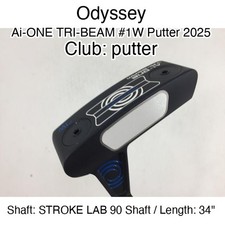 Odyssey Ai-ONE TRI-BEAM 1W Putter 2025 putter Putter 34" STROKE LAB 90 Shaft Ri