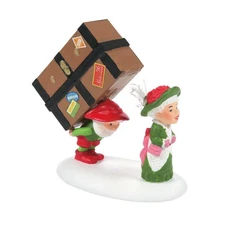 A WEEKEND GETAWAY North Pole Village Dept 56 #6009768 MIB Pine Cone Accessory