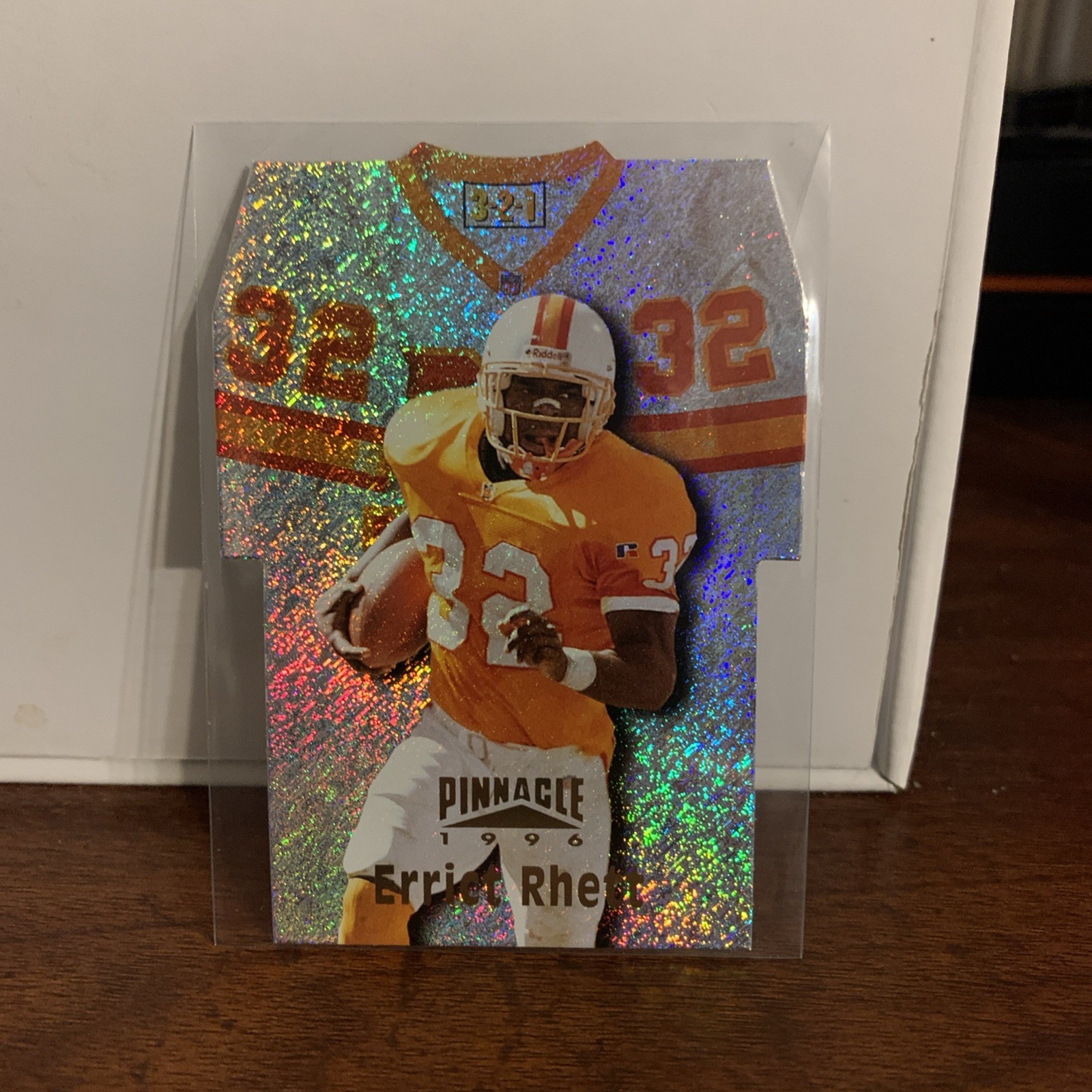 1996 Pinnacle - Die-Cut Jerseys Errict Rhett #1 Holofoil