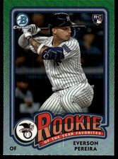 Everson Pereira 2024 Bowman #ROY-15 Yankees Insert ? SEE SCAN! FREE SHIPPING