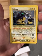 Pokémon TCG Raikou Holo Rare Vintage Neo Revelation Card 13/64 Unlimited