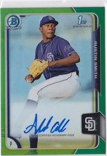 2015 Austin Smith Bowman Chrome Green Refractor  Auto  RC /99 #BCA-ASM (A6166)