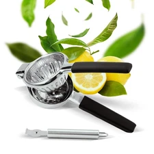 Stainless Steel Lemon Squeezer - Premium Citrus Juicer - Lime Squeezer for Se...