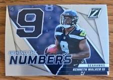2022 Panini Zenith KENNETH WALKER III Behind the Numbers RC #BN-KW Silver Prizm