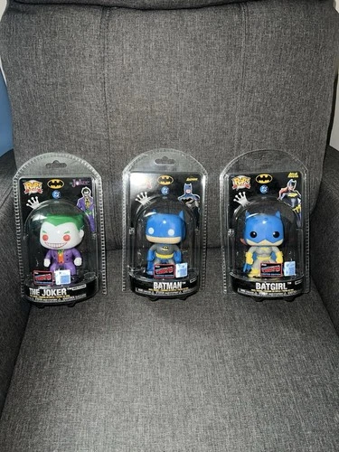 NYCC 2025 Funko Pop 15 Years DC Batman Batgirl Joker  LE 2010 Con Stickers